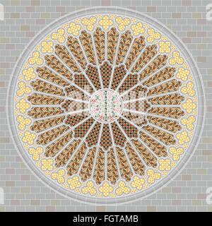 Rose window Stock Vector