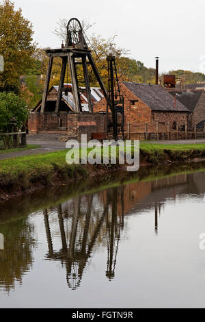 Industrial history on show near Madeley, Ironbridge Gorge, Shropshire, UK Stock Photo