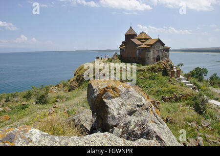 Hayravank monastery on Lake Sevan, Armenia Stock Photo