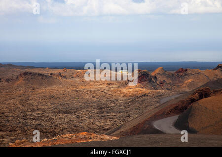Parque Nacional de Timanfaya, Lanzarote island, Canary archipelago, Spain, Europe Stock Photo