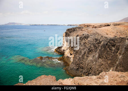 Punta del Papagayo, Lanzarote island, Canary archipelago, Spain, Europe Stock Photo