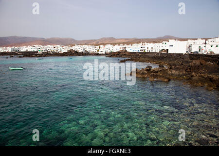 Punta Mujeres, Malpais de la Corona area, Lanzarote island, Canary archipelago, Spain, Europe Stock Photo