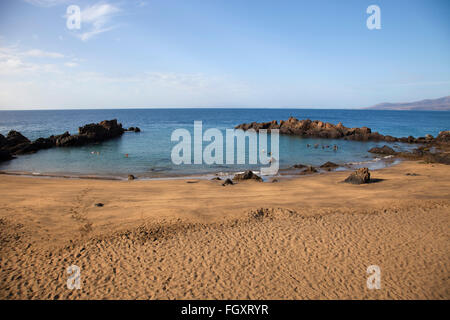 Playa Chica, Puerto del Carmen,  Lanzarote island, Canary archipelago, Spain, Europe Stock Photo