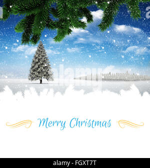 Composite image of christmas card Stock Photo