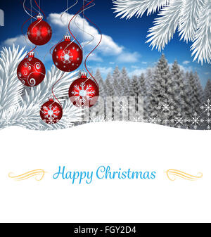 Composite image of christmas card Stock Photo