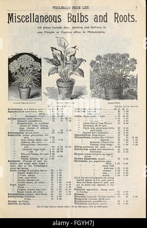 Dreer's wholesale price list autumn edition September 1899