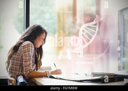 Composite image of illustration of dna Stock Photo