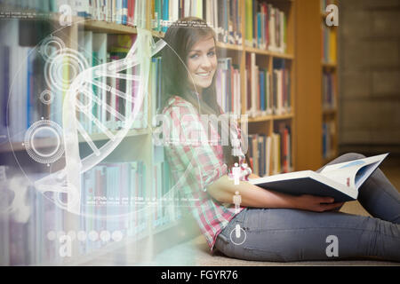 Composite image of illustration of dna Stock Photo