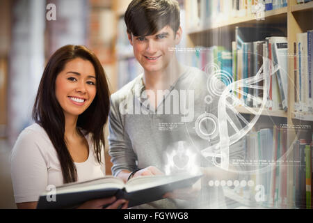 Composite image of illustration of dna Stock Photo