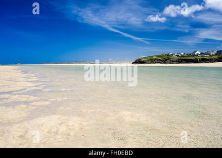 The beautiful Porthkidney Sands Beach near Lelant in St Ives Bay Cornwall England UK Europe Stock Photo