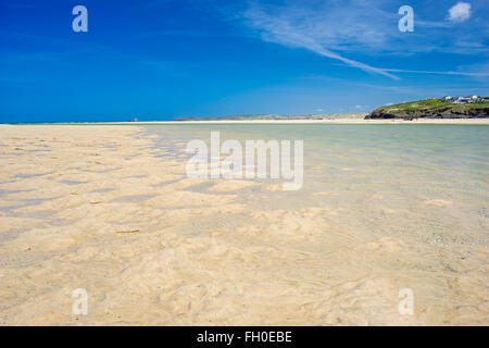 The beautiful Porthkidney Sands Beach near Lelant in St Ives Bay Cornwall England UK Europe Stock Photo