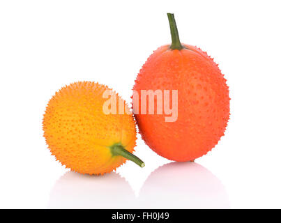 Gac fruit on white background Stock Photo