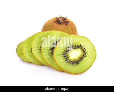 kiwi fruit on white background Stock Photo