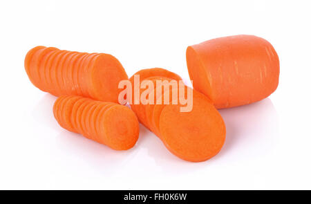 fresh carrots isolated on white background Stock Photo