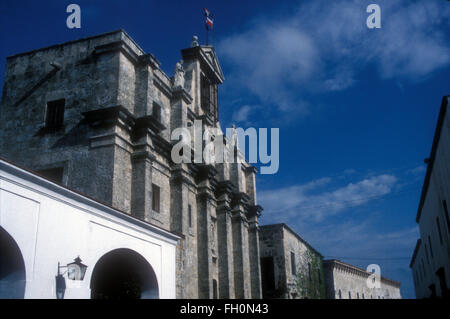 The Panteon Nacional or National Pantheon cemetery in the Zona Colonial in old Santo Domingo, Dominican Republic Stock Photo