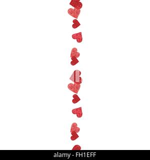 Hand drawn hearts Stock Vector