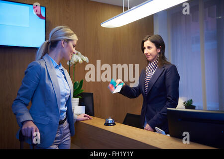 Couple on a business trip Stock Photo