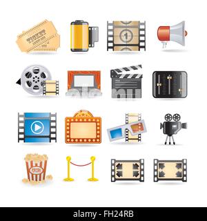 Movie icon set Stock Vector Image & Art - Alamy
