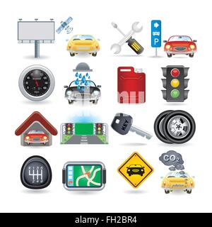 car icon set Stock Vector
