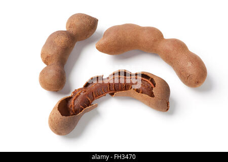 Sweet tamarind isolated on white background Stock Photo