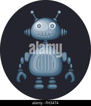 blue robot Stock Vector