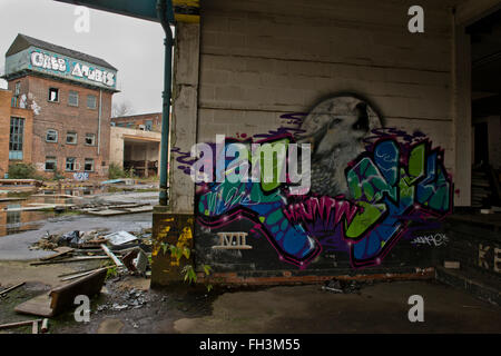 Derelict and abandoned Cannon Brewery (Stones Brewery), Neepsend ...