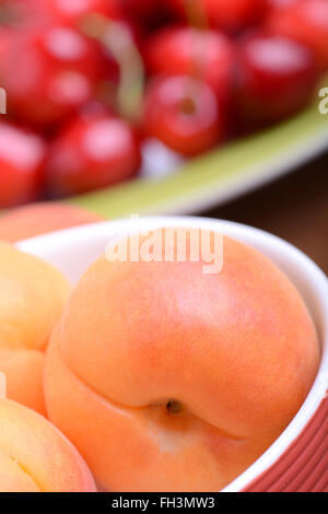 Summer Fruits, cherries, apricots Stock Photo - Alamy