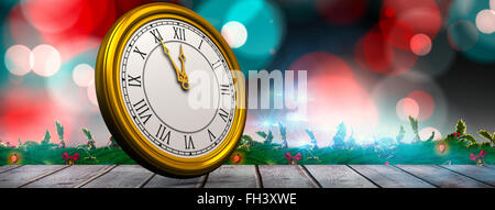 Composite image of illustration of a clock Stock Photo