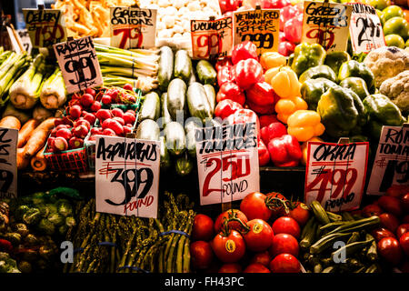 Pike Place Market, Seattle, Washington state Stock Photo