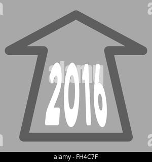 2016 Ahead Arrow Icon Stock Photo