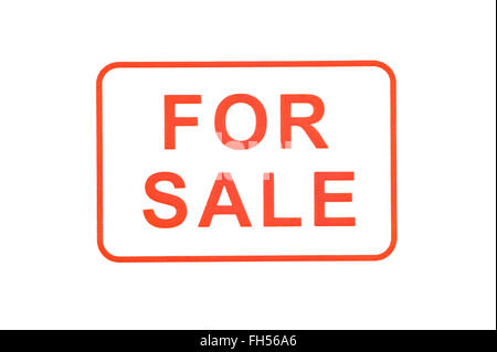 For Sale Rubber Stamp Stock Photo