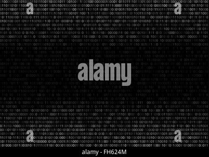 Binary Code Background Stock Vector