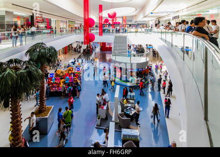 Shoppers at biggest shopping complex Mall of Asia Barangay, Bay City, Pasay,Philippines, Stock Photo