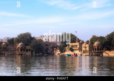 Ganga Sagar, Gadisar lake, Jaisalmer, Rajasthan; India; Asia; Stock Photo