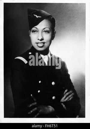 Portrait of Josephine Baker  in uniform  - WWII