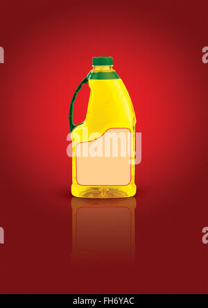 unlabeled blank bottle useful for designing sunflower oil,cooking oil label on vintage background,graphic designing Stock Photo