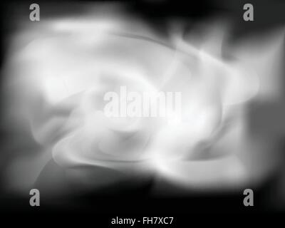 smoke vetcor background ilustration on black Stock Vector