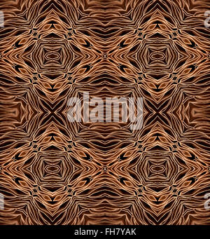 Repeated pattern of the underside of large field mushroom showing gills - abstract pattern