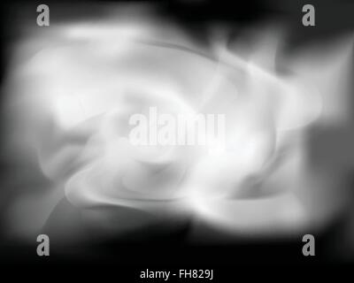 smoke vetcor background ilustration on black Stock Vector