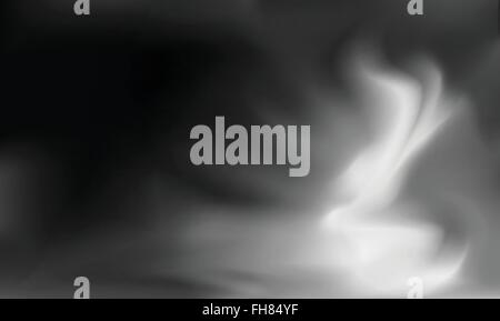 smoke vetcor background ilustration on black Stock Vector