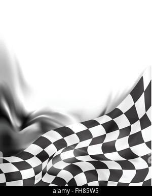 race flag  background vector illustration Stock Vector