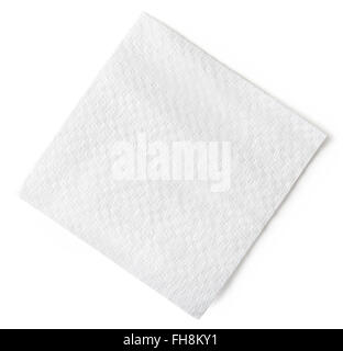 Paper napkin isolated on white background Stock Photo