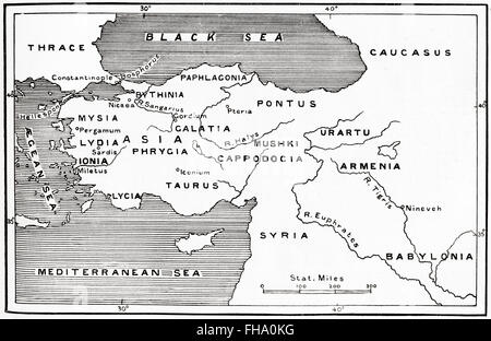 Ancient Map of Asia Minor