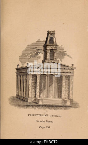 A picture of New York in 1850 - with a short account of places in its vicinity - designed as a guide to citizens and strangers; with numerous engravings, and a map of the city (1846) Stock Photo