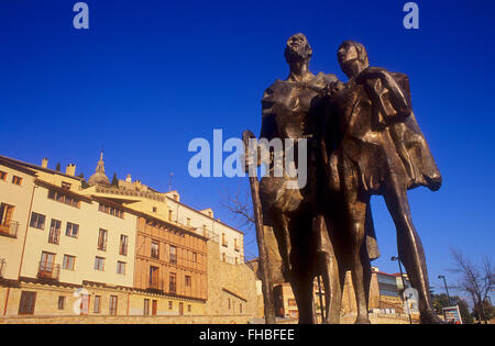 Monument to the anonymously written 16th century Spanish novella The Life of Lazarillo de Tormes and of His Fortunes and Adversi Stock Photo