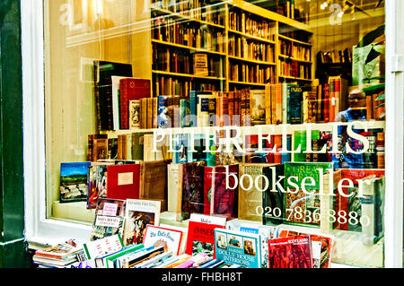 Bookshop in London, Cecil court; Buchladen in London Stock Photo