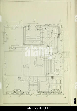 The hot blast system of heating and ventilating (1909) Stock Photo