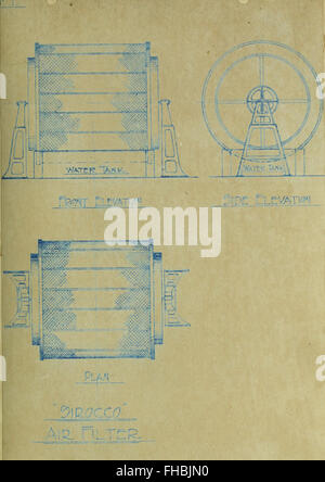 The hot blast system of heating and ventilating (1909) Stock Photo