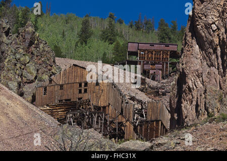The BACHELOR MINE in CREEDE COLORADO where silver was mined until 1985