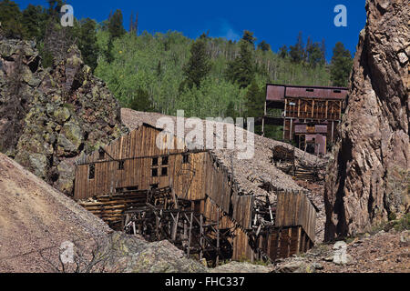 The BACHELOR MINE in CREEDE COLORADO where silver was mined until 1985